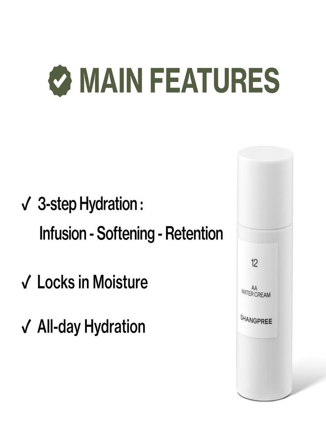 SHANGPREE AA Water Cream, Deep Hydration and Barrier Care, Shea Butter and Marine Complex, Lightweight Texture for Dry or Sensitive Skin, 50ml / 1.69 fl.oz. - Image 3